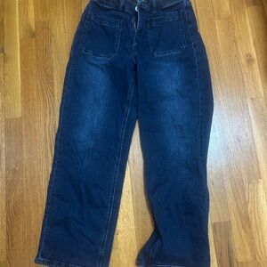 Quince Dark Blue Straight Leg Jeans
